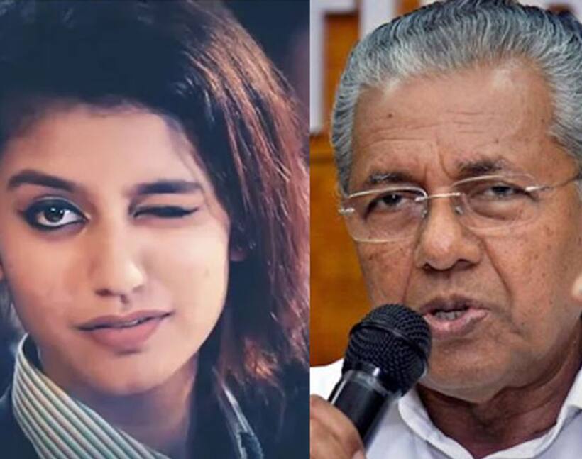 Here is what Kerala CM Pinarayi Vijayan had to say about Priya Prakash Varrier