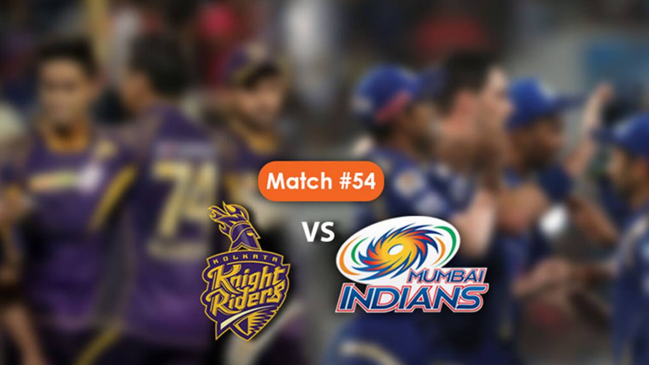 Mumbai Indians and KKR Battle for top two spot in the IPL 2017 points table