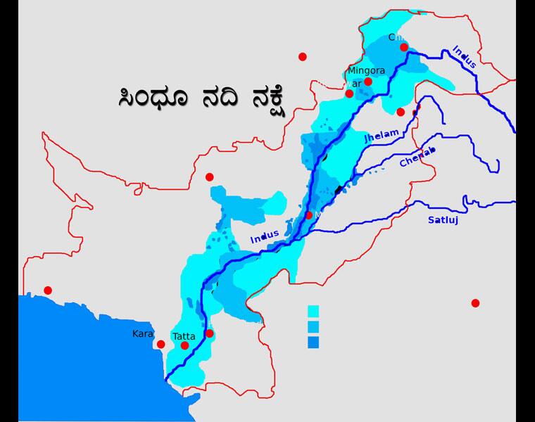 Sindhu river map