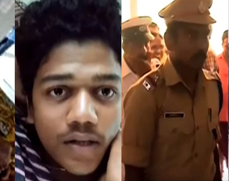 kozhikode 16 year old boy beaten up question police ladies hostel