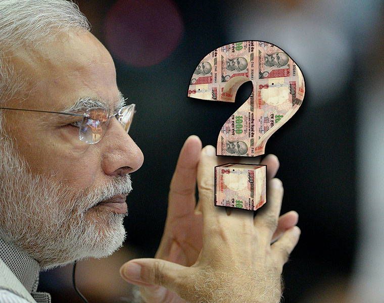 can PM modi reveal the color of the money distributed in in Nandyal bypolls