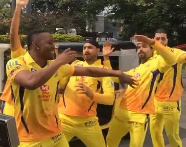 CSK players show dancing skills on the streets [Video]