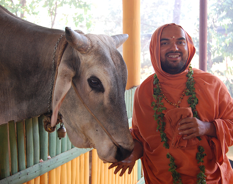 It is as if the Country has Sutaka Because of Blood of Cows Says Raghaveshwara Bharathi Swamiji gvd