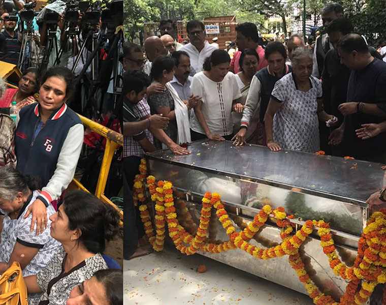 Gauri Lankesh Murder Here are the pictures of the public paying homage to the slain journalist